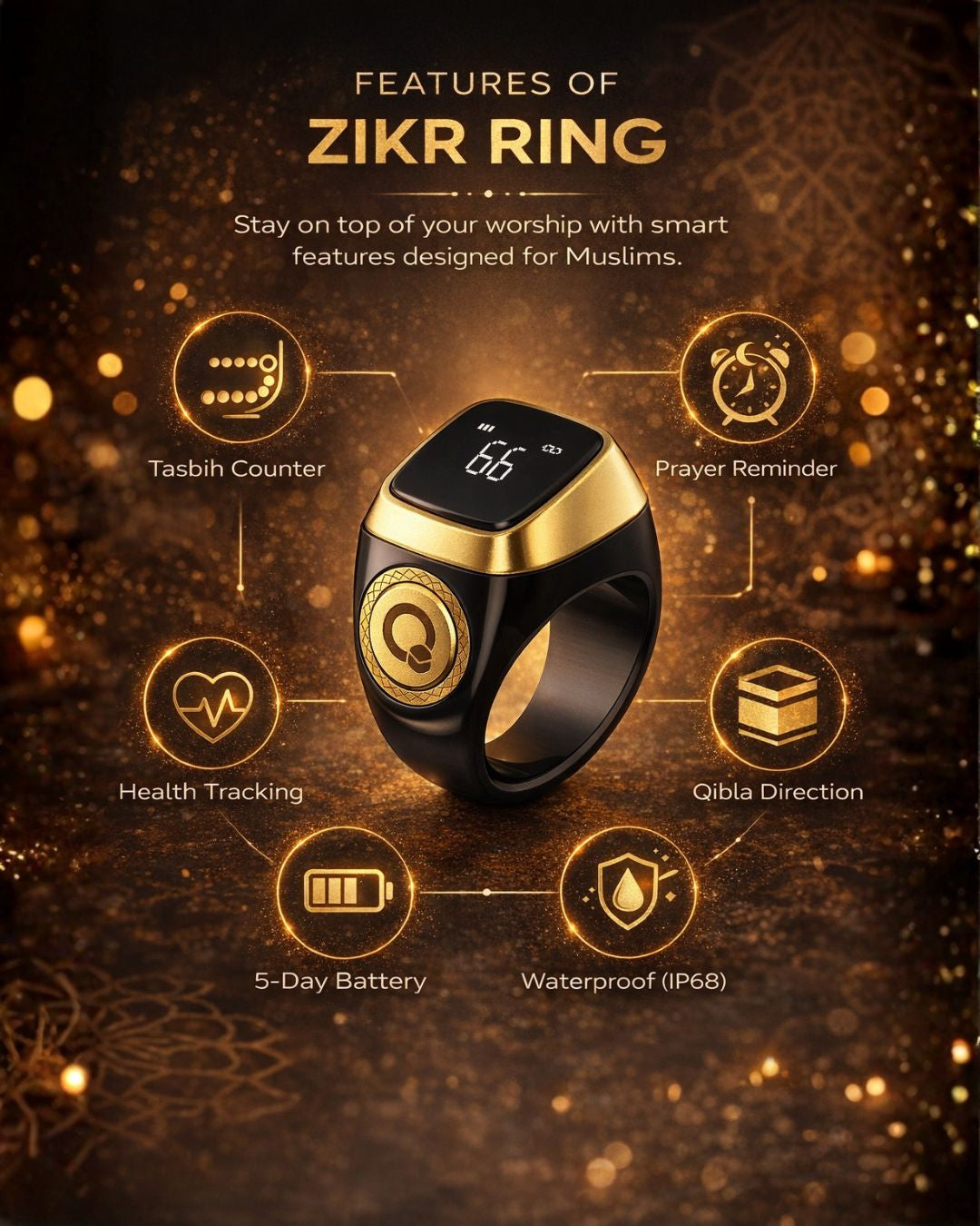 Zikr Ring – Smart Tasbih for the Modern Muslim